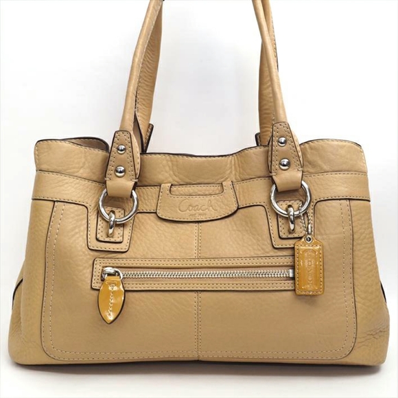 Coach Penelope Tan Leather Satchel M0985-F14686 - Picture 2 of 15
